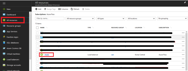 creating load balancer