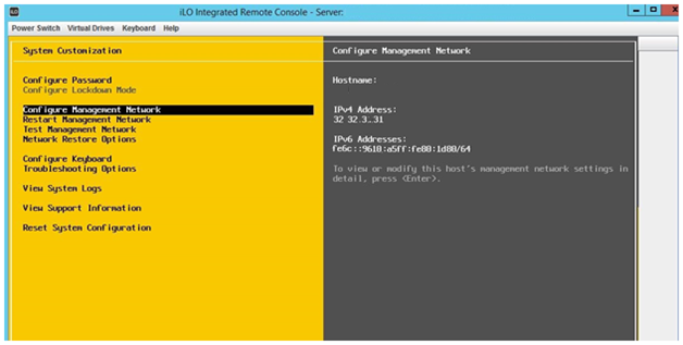 Configure Management Network