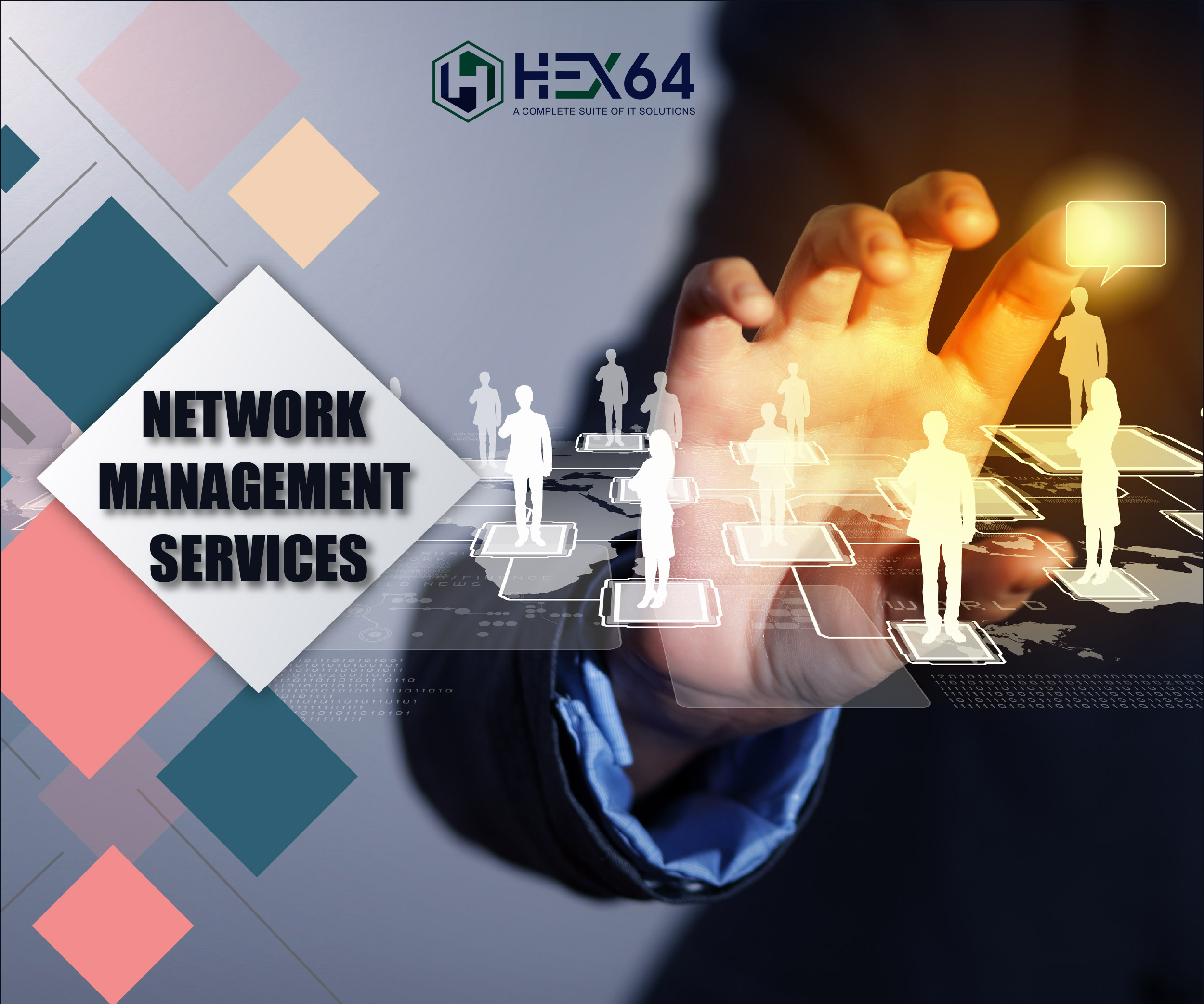 Managed network services are networking applications, functions and services that enterprises outsource to be remotely operated, monitored and maintained by a managed service provider by hex64