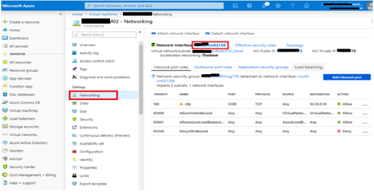 network interface azure-vm02139